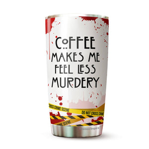 Horry Movie Tumbler 20 Oz- Crime Scene True Crime Tumbler 20Oz - Stainless Steel Travel Tumbler - Funny Gifts for Men, Women, Friends