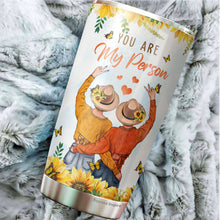 Load image into Gallery viewer, YANBI Gifts For Bestie - You Are My Person Tumbler - Bestie Tumbler For Women - Best Friend Sunflower Tumbler - Gifts For Best Friend - Best Friends Tumbler For Women