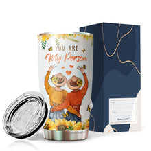 Load image into Gallery viewer, YANBI Gifts For Bestie - You Are My Person Tumbler - Bestie Tumbler For Women - Best Friend Sunflower Tumbler - Gifts For Best Friend - Best Friends Tumbler For Women