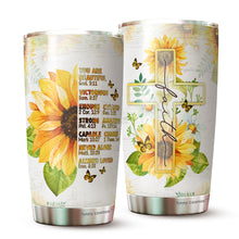 Load image into Gallery viewer, Gifts For Women - Inspiration Religious Gift - Sunflower Christian Mug - You Are Beautiful Bible Verse Tumbler For Friend Gifts - Women Gifts For Christmas Holiday - Gifts For Mom, Aunt, Sister