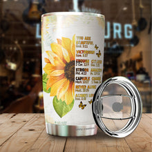 Load image into Gallery viewer, Gifts For Women - Inspiration Religious Gift - Sunflower Christian Mug - You Are Beautiful Bible Verse Tumbler For Friend Gifts - Women Gifts For Christmas Holiday - Gifts For Mom, Aunt, Sister