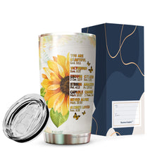 Load image into Gallery viewer, Gifts For Women - Inspiration Religious Gift - Sunflower Christian Mug - You Are Beautiful Bible Verse Tumbler For Friend Gifts - Women Gifts For Christmas Holiday - Gifts For Mom, Aunt, Sister