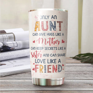 Aunt Tumbler - Gifts for Aunt from Niece, Nephew, Baby - Best Aunt Ever Tumbler - Auntie Tumler - Gift for Aunt On Mother's Day, Birthday, Christmas - Auntie Cup - Auntie Coffee Mug