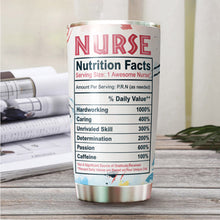 Load image into Gallery viewer, Nurse Gifts - Best Gifts For Nurse - Nursing Week Gifts - Nursing Is A Walk In The Park Mug Gift For Women - Nurse Nutrition Facts - Nurse Practitioner Gifts, Nurse Appreciation Tumbler Gifts 20Oz