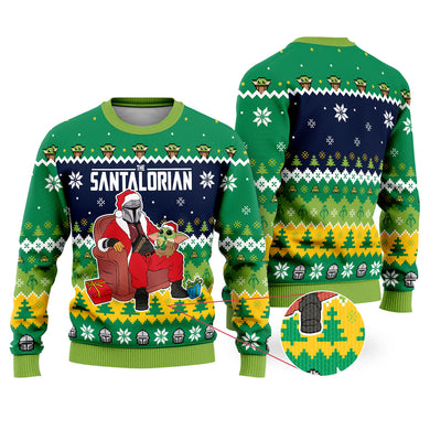 Christmas Gifts - Christmas Sweater - The Santalorian Ugly Christmas Sweater - Ugly Christmas Sweater Men - Best Ugly Sweater Gifts For Women, Coworkers, Friends On Birthday, Xmas