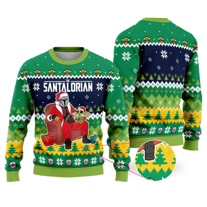 Christmas Gifts - Christmas Sweater - The Santalorian Ugly Christmas Sweater - Ugly Christmas Sweater Men - Best Ugly Sweater Gifts For Women, Coworkers, Friends On Birthday, Xmas