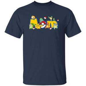 230302406-2 MOM  Gearment Tshirt 2D, Custom Pokemon Family Birthday 230302406-mom 5.3 oz. T-Shirt