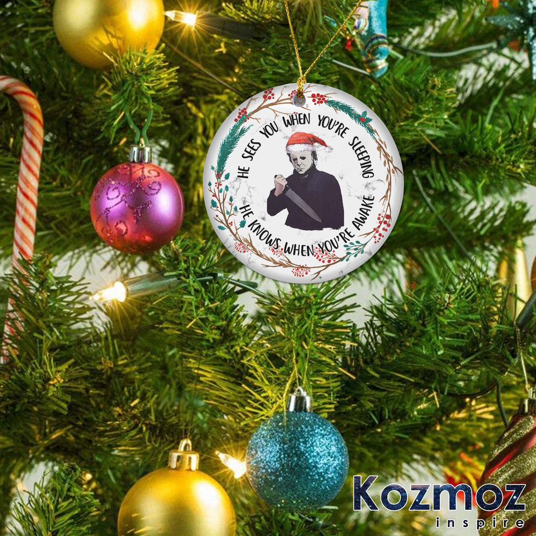 2022 Christmas Ornament - Horror Christmas Decorations - Halloween Character Ornament - Horror Movie Christmas Ornaments