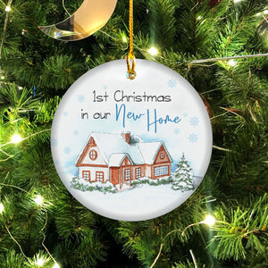 First Christmas in Our New Home 2021,First Home Ornament,New Home Gift,Housewarming Gift,Christmas Ornament,First Home Gift (First Christmas in Our New, Pack 1)…