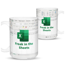 Load image into Gallery viewer, Freak In The Sheets Mug 2 - Accountant cup - Accountant funny mug - accounting  gift - cpa gifts - excel life -accounting graduation gifts - excel shortcut, na CPA,CFO, Coworkers, Men, Women Mug 11Oz 15Oz