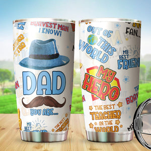 Dad You Are Tumbler - Tumblers For Dad From Daughter, Son, Kids - Dad Life Tumbler - Birthday Gifts For Dad Tumbler - Gifts Idea For Dad, Daddy, Father - Tumbler 20oz