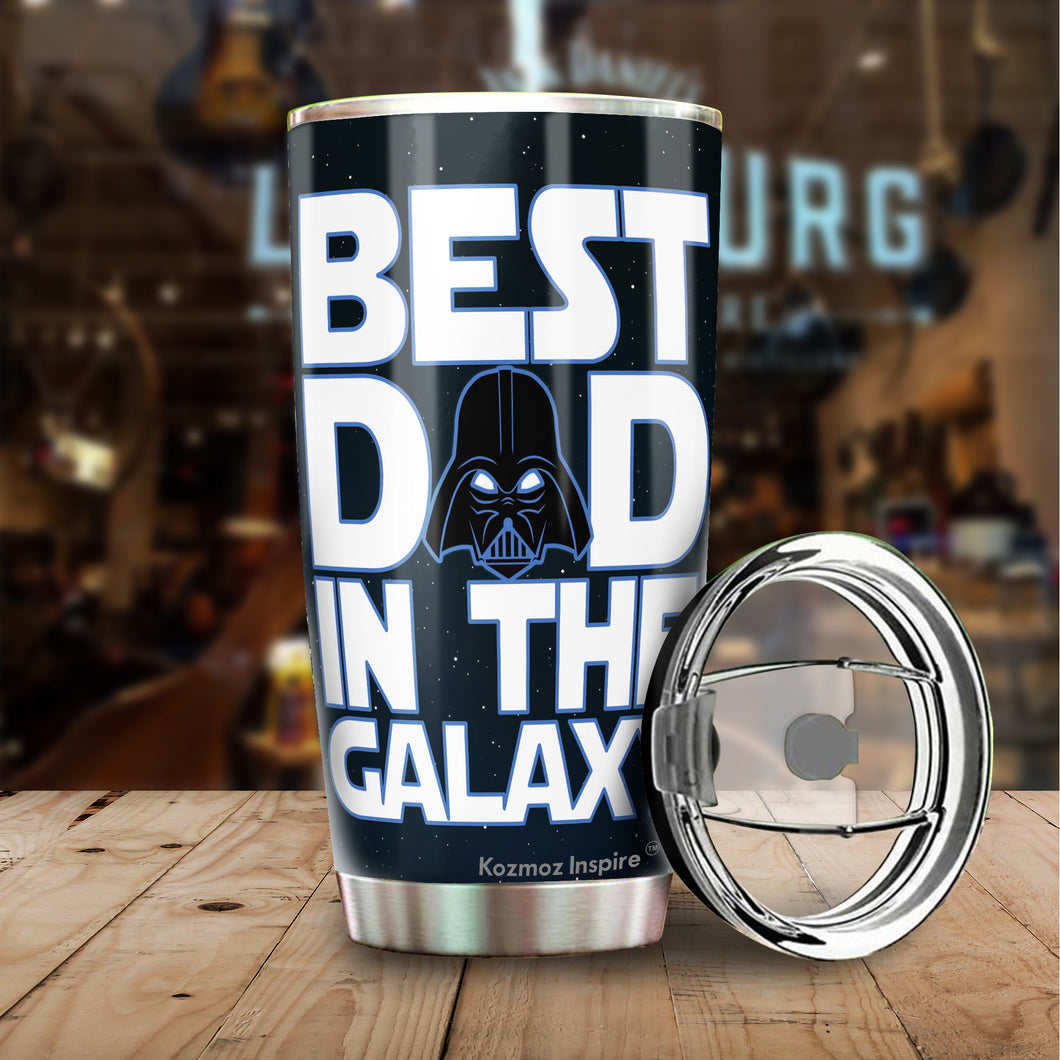 Best Dad In The Galaxy Tumbler - Dad Nutrition Facts Tumbler - Best Dad Tumbler - Dad Birthday Gifts From Son, Daughter, Kids - Gifts Idea For Dad, Daddy, Father - 2022 Fathers Gifts - Tumbler 20oz