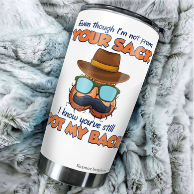 Kozmoz Inspire Bonus Dad Nutrition Facts Tumbler Gifts - Even Though I'm Not From Your Tumbler - Tumbler Gift Father In law Step Dad Bonus Dad Fathers Day, Tumbler 20 Oz