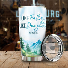 Load image into Gallery viewer, Kozmoz Inspire Like Father Like Daughter Tumbler 20 Oz - Best Gift for Father from Daughter - Dad Father Gifts on Birthday, Christmas, Fathers Day 2022