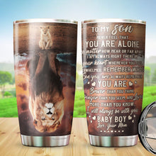 Load image into Gallery viewer, To My Son Tumbler from Mom - To My Son Lion Tumbler - Birthday Gifts For Son From Mom - Tumbler Gift for Son on Mother&#39;s Day, Christmas, Birthday - Tumbler 20oz