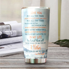 Load image into Gallery viewer, Kozmoz Inspire To My Dad Tumbler 20oz - Eagle Tumbler for Dad - Father&#39;s Day Gift, Birthday&#39;s Gift for Man, Father, Daddy - Gift from Daughter, Son