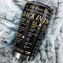 Load image into Gallery viewer, Kozmoz Inspire The Party Times Flashback To 1962 Tumbler - Happy 60 Birthday Party, Turning 60 Birthday, 60th Bday For Her &amp; Him, Sixty Birthday Tumbler 20 Oz- Milestone Birthday Gifts