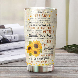 To My Mom Tumbler - You Are My Sunshine Tumbler - Mother, Mommy, Mom Tumbler - Birthday Gift For Mom From Daughter