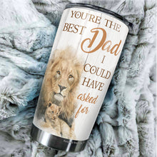 Load image into Gallery viewer, To My Dad Lion Tumbler - Dad Coffee Tumbler - Tumbler For Dad From Daughter - Birthday Gifts For Dad, Daddy, Father