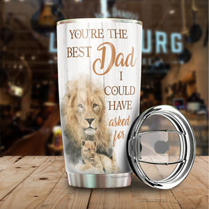 To My Dad Lion Tumbler - Dad Coffee Tumbler - Tumbler For Dad From Daughter - Birthday Gifts For Dad, Daddy, Father