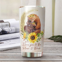 Load image into Gallery viewer, To My Daughter Tumbler - Daughter And Mom Bear Coffee Tumbler - Gifts For Daughter From Mother - Daughter Tumbler From Mom Sunflower - Christmas, Birthday Gift For Daughter - Tumblers 20 Oz