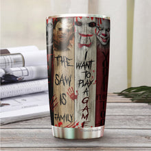 Load image into Gallery viewer, Horror Characters Tumbler - Halloween Tumbler - Christmas, Halloween, Birthday Gifts For Friends, Coworker, Men, Women – Michael, Freddy, Jason Lovers Tumbler - Tumbler 20 Oz